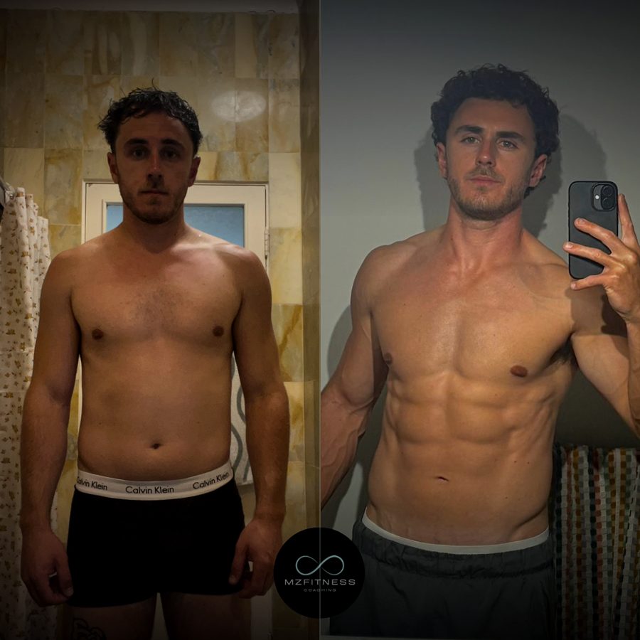 Jackson's before and after coaching result